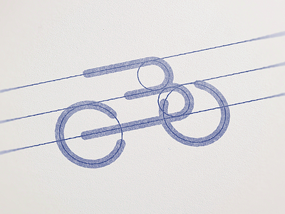 B-Bike Logo Grid design designer graphic design icon logo design logo grid logo grids logo icon scheme