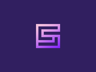 SG Monogram design designer g gradient icon letters logo logo designs monogram purple s smart logos