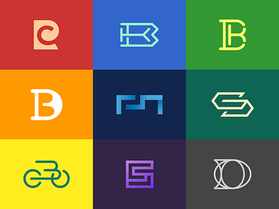 Monograms collection design gradient icon icon design logo design monogram monograms