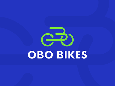 OBO Bikes b icon bicycle bike bikes blue green letter b obo