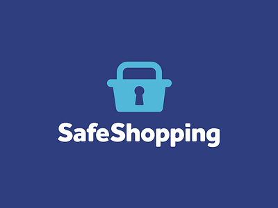 Safe Shopping basket lock logo idea safe safe shopping shop shop logo shopping smart logo