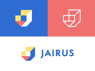 Jairus Logo Design abstract colorful colorful icon colorful logo corporate design j logo logo design logo icon minimal