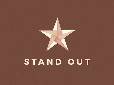 Stand Out Logo icon iconic leo logos logo logo design origami origami logo origami star paper paper logo star star logo