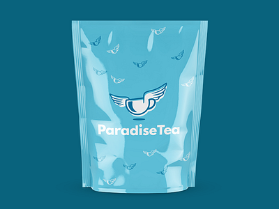 Paradise Tea Package bag design graphic design logo logo design package paradise tea tea bag tea branding tea logo
