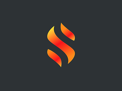 Burning S branding burning designer fire hot icon icon design letter s logo design red s vector