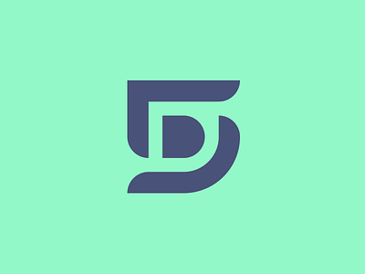 SD Monogram branding d design icon identity logo design monogram s sd smart logo