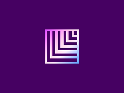 Gradient Layers gradient icon layers logo design logo icon purple shape square square icon