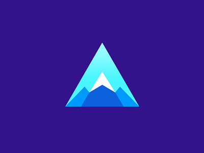 A Logo Icon a a icon a letter apex branding identity logo design mountain pick smart logo