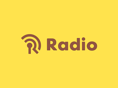 R Logo design concept design designer icon logo design logo icon podcast radio smart logo