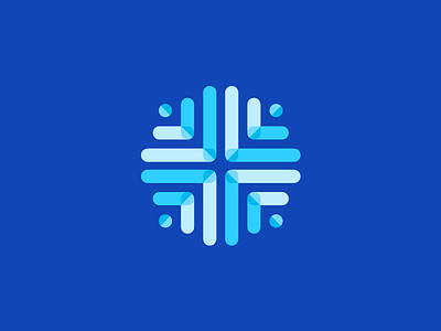 Snowflake logo icon blue design icon logo logo design logo icon snowflake winter