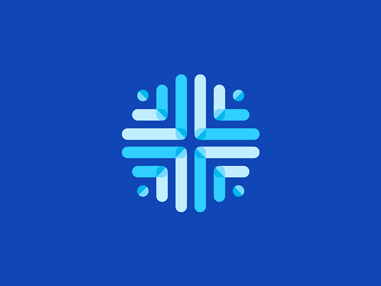 Snowflake logo icon by Leo on Dribbble