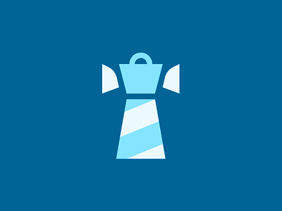 Search + Buy blue logo buy design icon identity lighthouse logo design logo designer logo icon shopping shopping bag