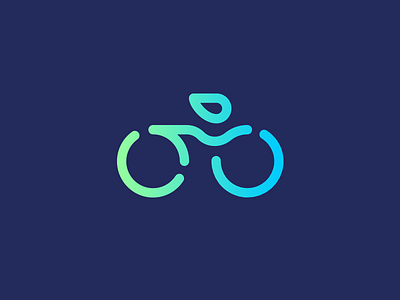 Track Bicycle bicycle bike bike logo design gradient identity logo icon minimal olympic bike sport track track bike