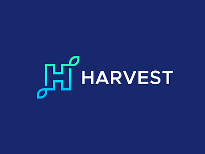 Harvest - Full Logo bright design gradient h harvest icon letter h logo logo design logo icon smart logos