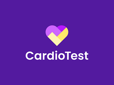CardioTest Logo Design blocks check check icon heart heart icon icon logo logo design logo icon smart
