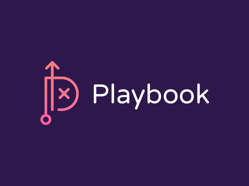 Playook logo play playbook logo logo design identity icon branding monogram logo monogram p logo p b