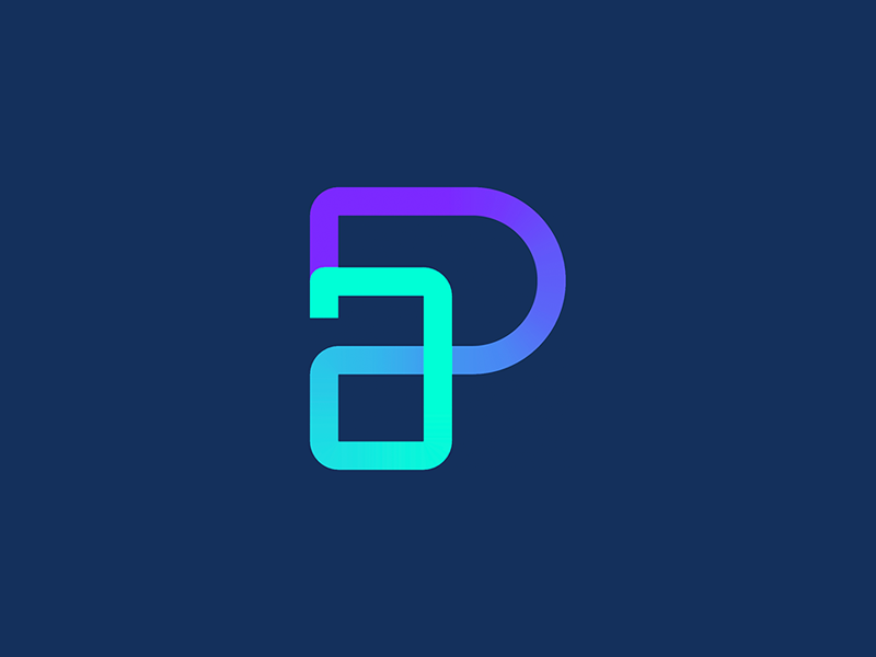 P&a Monogram a icon a logo p icon p logo smart logos smart logo logo design gradient logo monogram pa