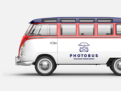 PhotoBus on Bus branding bus logo car logo clever logotype idea identity lens logo design photo photo booth photo bus smart logo design smart logos