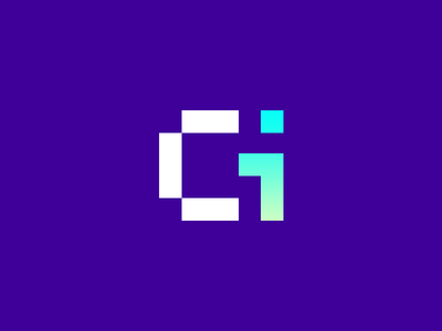 CGi cgi creative design gradient idea identity logo logo design logo designer monogram pixel perfect smart logos