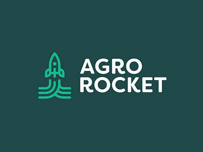 Agro Rocket Logo agro agroculture branding fields icon green logo design identity logo design icon rocket rocket icon smart logo up 🚀