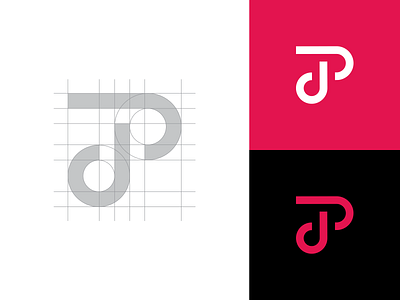 Logo Grid branding clever logo creative design grid grid design grid logo icon identity illustration j logo logo design logo icon monogram p smart logo smart logos t typography