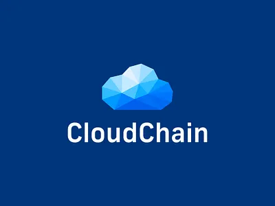 Cloud Logo block chain blockchain blockchain cryptocurrency blue branding chain cloud clouds creative crypto design graphic design identity logo logo design logo icon poly polyart polygons smart logo