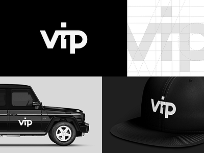 Vip1 Identity Project 1 black black branding black logo branding clever logo creative identity logo logo design logo designer logo grid negative space negative space logo one smart logo smart logos typography vector vip