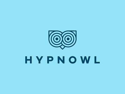 HYPNOWL Logo Design animal logo bird logo branding design eye eyes hypnosis hypnotic hypnotic design hypnotic logo identity logo logo design logo designer logo icon optical optical illusion owl smart logo 🦉