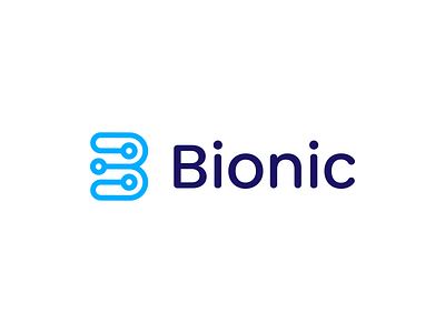 Bionic b icon b logo b mark bionic bionics blue blue logo branding clever logo colorful design icon identity logo logo design logo designer logo icon logotype smart logo smart logos