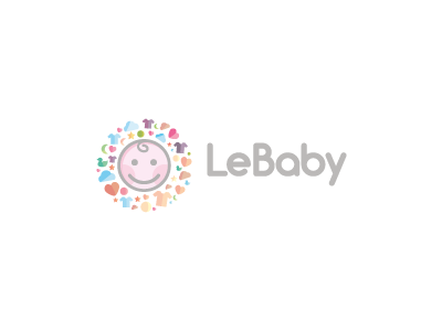 Le baby baby blue green grey iconic logo kid kids kids logo kids stuff le baby leo logo orange pink red smart logo yellow