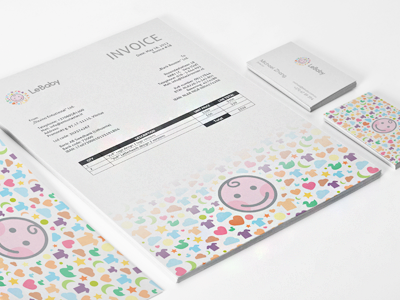 LeBaby CI baby branding child childrens colors corporate identity cute logo kids le baby letterhead positive smile