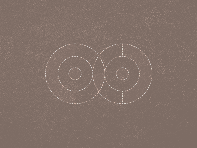 Geometric Owl Grid all4leo bird circles grid leo logo minimal nature owl