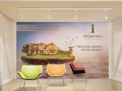 I Properties Interior Office graphic design iproperties photo manipulation photoshop