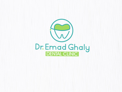 Dr.Emad Ghaly Logo branding dental dental clinic logo