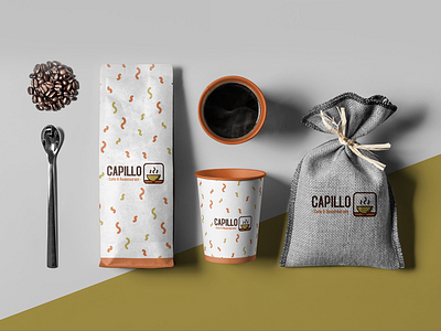 Capillo Logo branding cafe capillo graphic logo