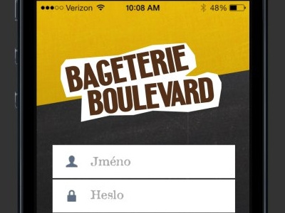 App for Bageterie Boulevard application design