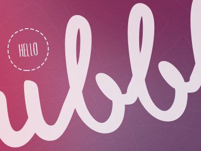 Hello Dribbble