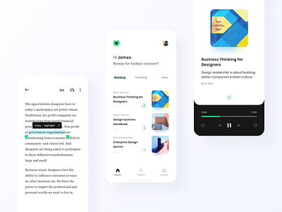 Blinkist App Redesign (Concept) by Ben Tortorelli on Dribbble