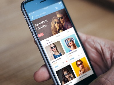 Shopper UI Kit app clean flat glasses ios iphone shop shopping store ui ui kit ux