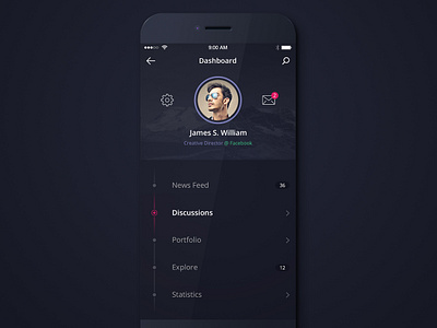 Dashboard Screen by Ben Tortorelli on Dribbble