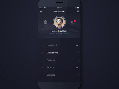 Dashboard Screen by Ben Tortorelli on Dribbble