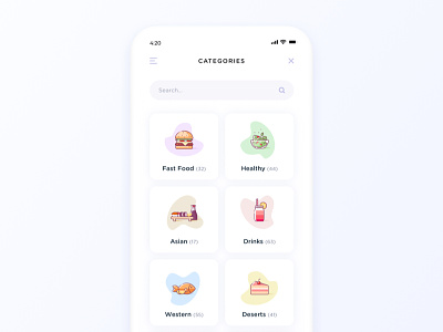 Food Delivery App app delivery drinks food food delivery healthy ios iphone menu restaurants salad sushi