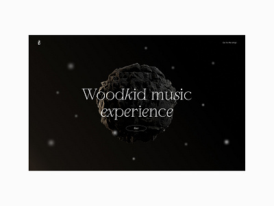 001 - Woodkid music experience 3d 3d art animation artistic direction c4d colors palette dark design minimal motion graphics music rocks space stars texture ui ui design ux design web woodkid