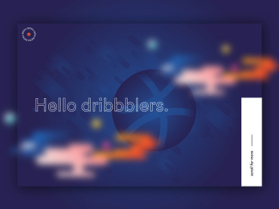 Dribbble by night design first shot typography ui vector web