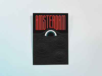 EYE OF CANAL amsterdam art colors palette design eye illustration illustration art typogaphy ui vector water waves