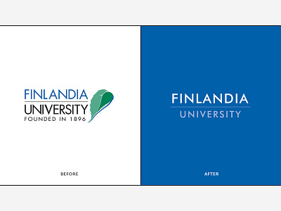 University Logo: Before & After branding design logo typography