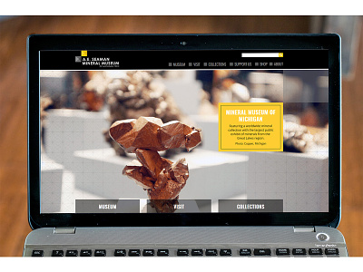 University Mineral Museum Website design drupal education ui website website design