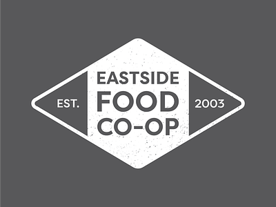 Eastside Food Co-op hoodie logo badge illustrator logo design