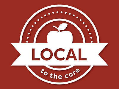 Local to the Core badge illustrator logo