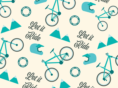 Fun lil’ mountain biking inspired pattern.